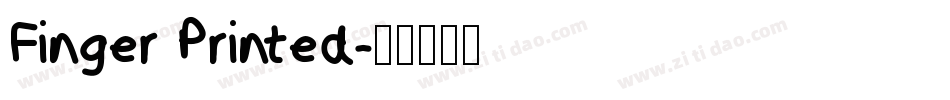 Finger Printed字体转换